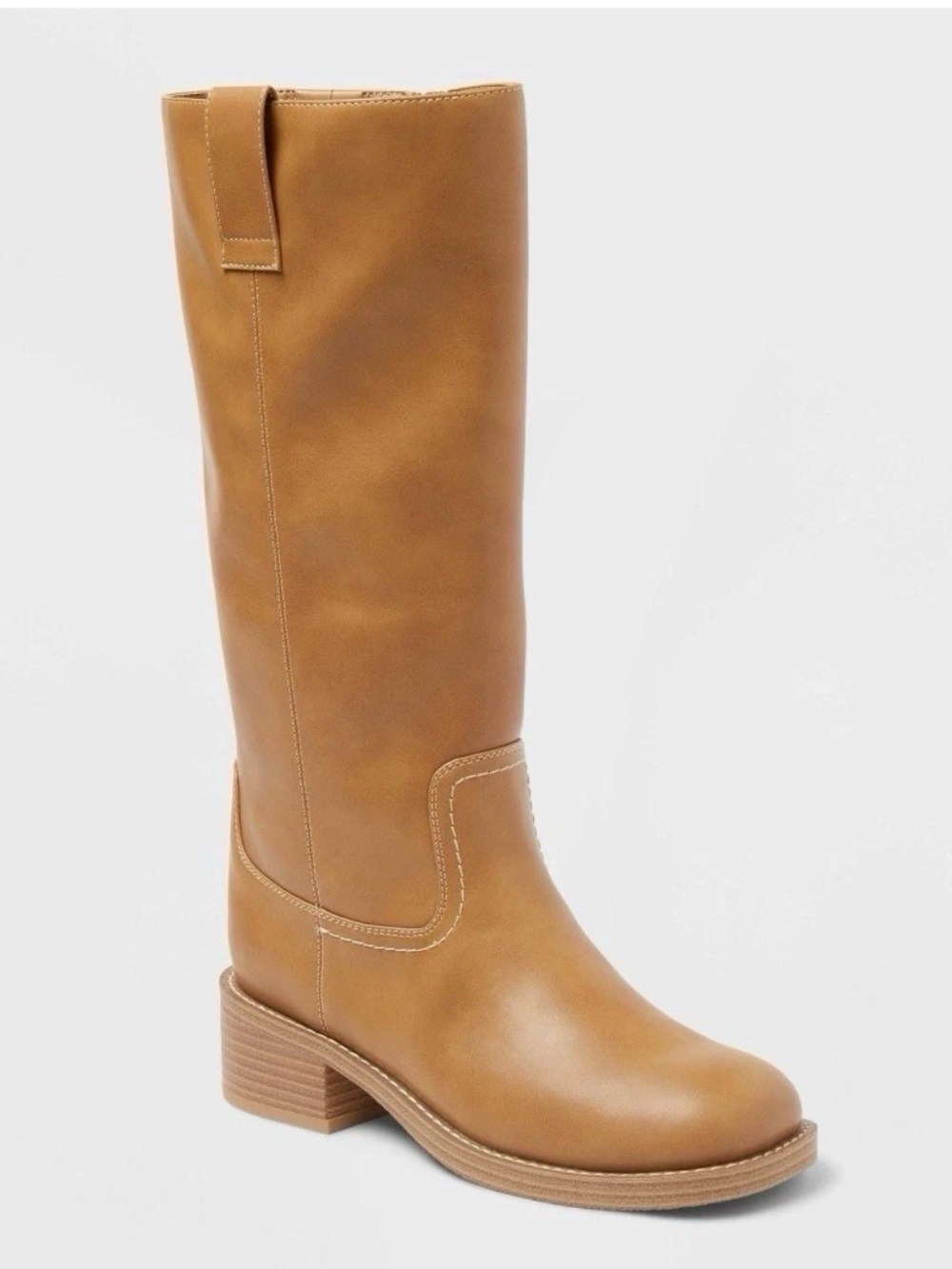 Universal Thread Knee-High Block Heel Boot in Tan Brown nbine